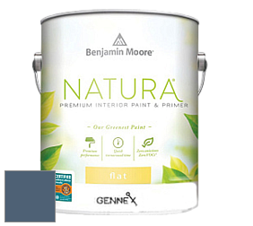 Benjamin Moore 514 Natura Interior Semi-Gloss Finish краска цвет 840 Kensington Blue