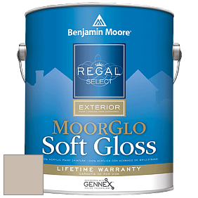 Benjamin Moore W096 Regal Select Exterior Paint-Moor GloSoft Gloss Finish краска цвет 996 Ashen Tan