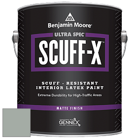 Benjamin Moore 484 Ultra Spec SCUFF-X Interior Matte Finish краска цвет 1573 Castle Walls