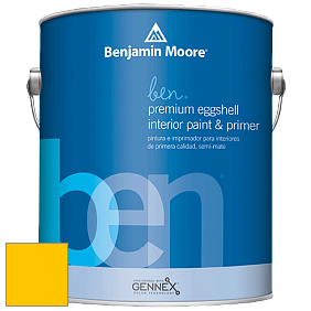 Benjamin Moore Ben W626 Premium Interior Latex Eggshell краска цвет 2022-10 Yellow