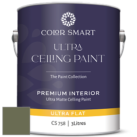 COLOR SMART CS 758 ULTRA CEILING PAINT ультраматовая краска цвет NCS S 6020-G50Y 