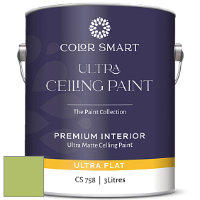 COLOR SMART CS 758 ULTRA CEILING PAINT ультраматовая краска цвет 412 Springhill Green