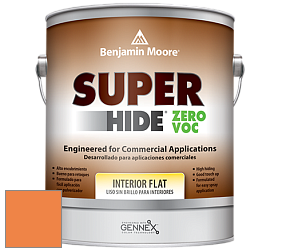 Benjamin Moore 355 Super Hide Zero Voc Interior Flat краска цвет 140 Fruit Punch