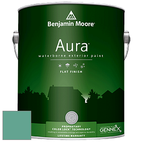 Benjamin Moore Aura 629 Waterborne Exterior Flat Finish краска цвет 649 Captivating Teal
