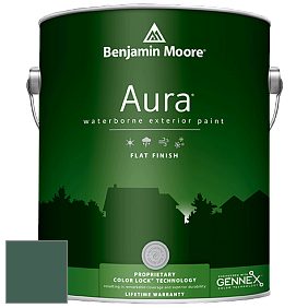 Benjamin Moore Aura 629 Waterborne Exterior Flat Finish краска цвет 602 Gondola Ride