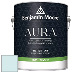Benjamin Moore Aura 528 Waterborne Interior Semi-gloss Finish краска цвет 2057-70 Icy Blue