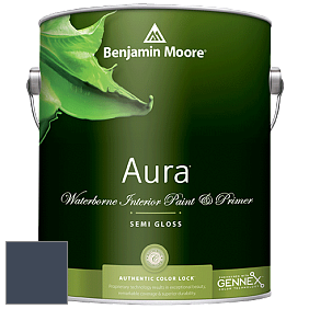 Benjamin Moore Aura 528 Waterborne Interior Semi-gloss Finish краска цвет 2061-10 Deep Royal