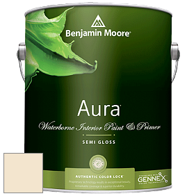 Benjamin Moore Aura 528 Waterborne Interior Semi-gloss Finish краска цвет 919 Buttermilk