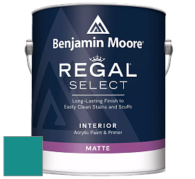 Benjamin Moore 548 IRegal Select Interior Paint - Matte краска цвет 734 Tropical Teal