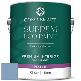 COLOR SMART CS 619 SUPREM ECO PAINT матовая краска цвет 823 Steel Blue