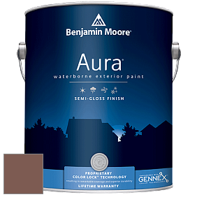 Benjamin Moore Aura 632 Waterborne Exterior Semi-Gloss Finish краска цвет 2095-30 Butternut Brown