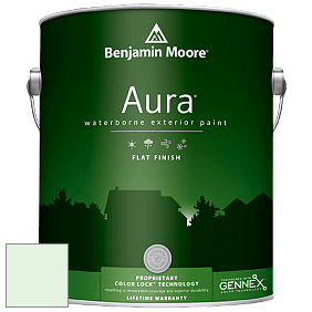 Benjamin Moore Aura 629 Waterborne Exterior Flat Finish краска цвет 2033-70 Sweet Honeydew Melon