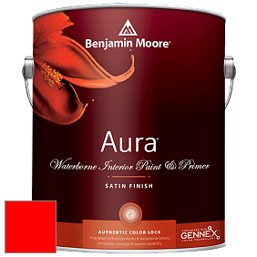 Benjamin Moore Aura 526 Waterborne Interior Satin Finish покрытие цвет RAL 3026 