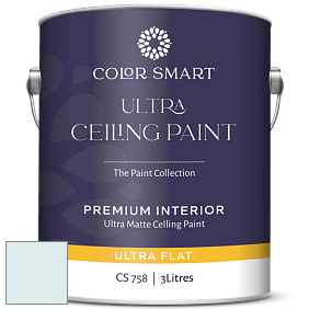 COLOR SMART CS 758 ULTRA CEILING PAINT ультраматовая краска цвет NCS S 0507-B20G 