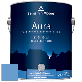 Benjamin Moore Aura 632 Waterborne Exterior Semi-Gloss Finish краска цвет 817 Brazilian Blue