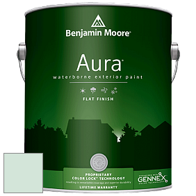 Benjamin Moore Aura 629 Waterborne Exterior Flat Finish краска цвет 617 Lido Green