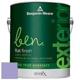 Benjamin Moore Ben 541 Waterborne Exterior Flat Finish краска цвет 1397 Mighty Aphrodite