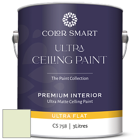 COLOR SMART CS 758 ULTRA CEILING PAINT ультраматовая краска цвет NCS S 0515-G40Y 