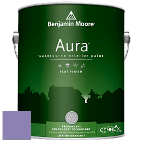 Benjamin Moore Aura 629 Waterborne Exterior Flat Finish краска цвет 1398 Charmed Violet