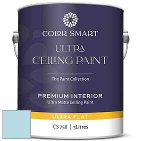 COLOR SMART CS 758 ULTRA CEILING PAINT ультраматовая краска цвет 793 Watercolor Blue