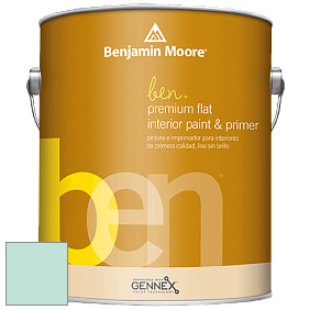 Benjamin Moore Ben W625 Premium Interior Latex Flat краска цвет 646 Hannity Green