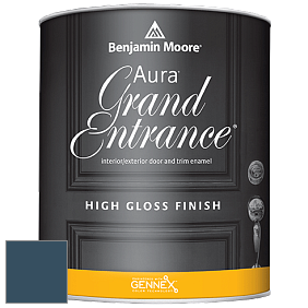 Benjamin Moore Aura 148 Grand Entrance High Gloss эмаль цвет 2059-10 Marine Blue