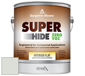 Benjamin Moore 355 Super Hide Zero Voc Interior Flat краска цвет 863 Pearl Gray