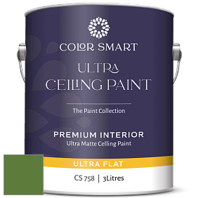 COLOR SMART CS 758 ULTRA CEILING PAINT ультраматовая краска цвет NCS S 3560-G30Y 