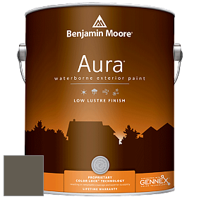 Benjamin Moore Aura 634 Waterborne Exterior Low Lustre Finish краска цвет 1491 Aegean Olive