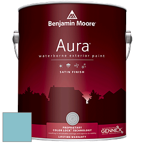 Benjamin Moore Aura 631 Waterborne Exterior Satin Finish краска цвет 746 Heavenly Peace