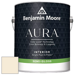 Benjamin Moore Aura 528 Waterborne Interior Semi-gloss Finish краска цвет 918 White Rock