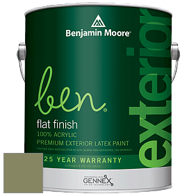 Benjamin Moore Ben 541 Waterborne Exterior Flat Finish краска цвет 2144-20 Eucalyptus Leaf