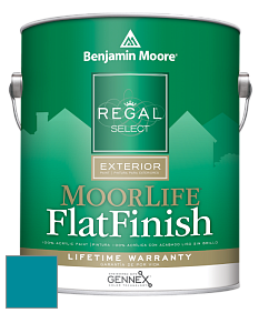 Benjamin Moore W105 Regal Select Exterior Paint-MoorLife Flat Finish краска цвет 762 Pacific Palisades