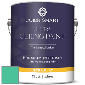 COLOR SMART CS 758 ULTRA CEILING PAINT ультраматовая краска цвет NCS S 1055-B90G 
