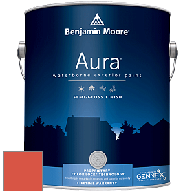 Benjamin Moore Aura 632 Waterborne Exterior Semi-Gloss Finish краска цвет 2013-20 Orange Nectar