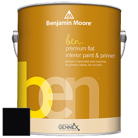 Benjamin Moore Ben W625 Premium Interior Latex Flat краска цвет RAL 9005 