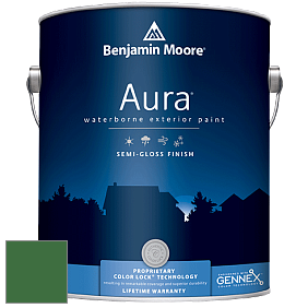 Benjamin Moore Aura 632 Waterborne Exterior Semi-Gloss Finish краска цвет 2035-10 Seaweed