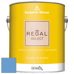 Benjamin Moore 547 Regal Select Waterborne Interior Flat Finish краска цвет 817 Brazilian Blue