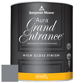 Benjamin Moore Aura 148 Grand Entrance High Gloss эмаль цвет 1615 Rock Gray