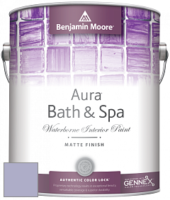 Benjamin Moore Aura 532 Bath & Spa Waterborne Interior Paint Matte Finish краска цвет 1404 Crocus