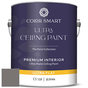 COLOR SMART CS 758 ULTRA CEILING PAINT ультраматовая краска цвет 1462 Gray Mountain