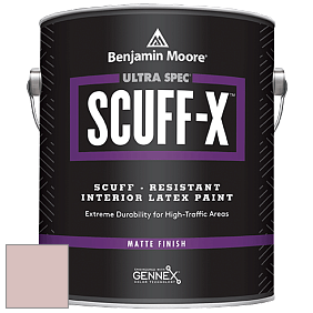 Benjamin Moore 484 Ultra Spec SCUFF-X Interior Matte Finish краска цвет 2104-60 Rose Silk
