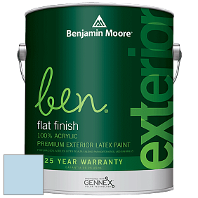 Benjamin Moore Ben 541 Waterborne Exterior Flat Finish краска цвет 814 Jet Stream