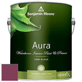 Benjamin Moore Aura 528 Waterborne Interior Semi-gloss Finish краска цвет 2076-10 Crushed Velvet