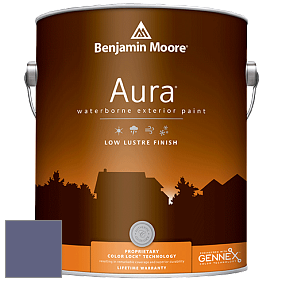 Benjamin Moore Aura 634 Waterborne Exterior Low Lustre Finish краска цвет 2069-30 Darkest Grape