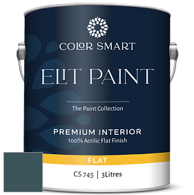 COLOR SMART CS 745 ELIT PAINT глубокоматовая моющаяся краска цвет 2057-10 River Blue