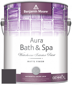 Benjamin Moore Aura 532 Bath & Spa Waterborne Interior Paint Matte Finish краска цвет 2070-10 Tulsa Twilight