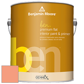 Benjamin Moore Ben W625 Premium Interior Latex Flat краска цвет 2014-40 Peachy Keen