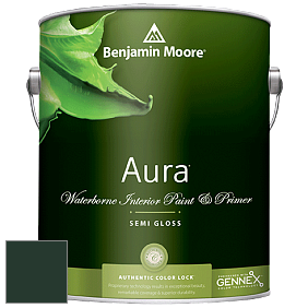 Benjamin Moore Aura 528 Waterborne Interior Semi-gloss Finish краска цвет RAL 6009 