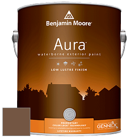 Benjamin Moore Aura 634 Waterborne Exterior Low Lustre Finish краска цвет 2164-10 Saddle Brown